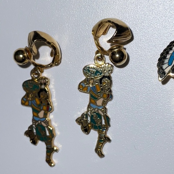 Shriners Mason Eastern Star Misc Items Lot Earrings Cuff Links Pin Magnets - Picture 5 of 10